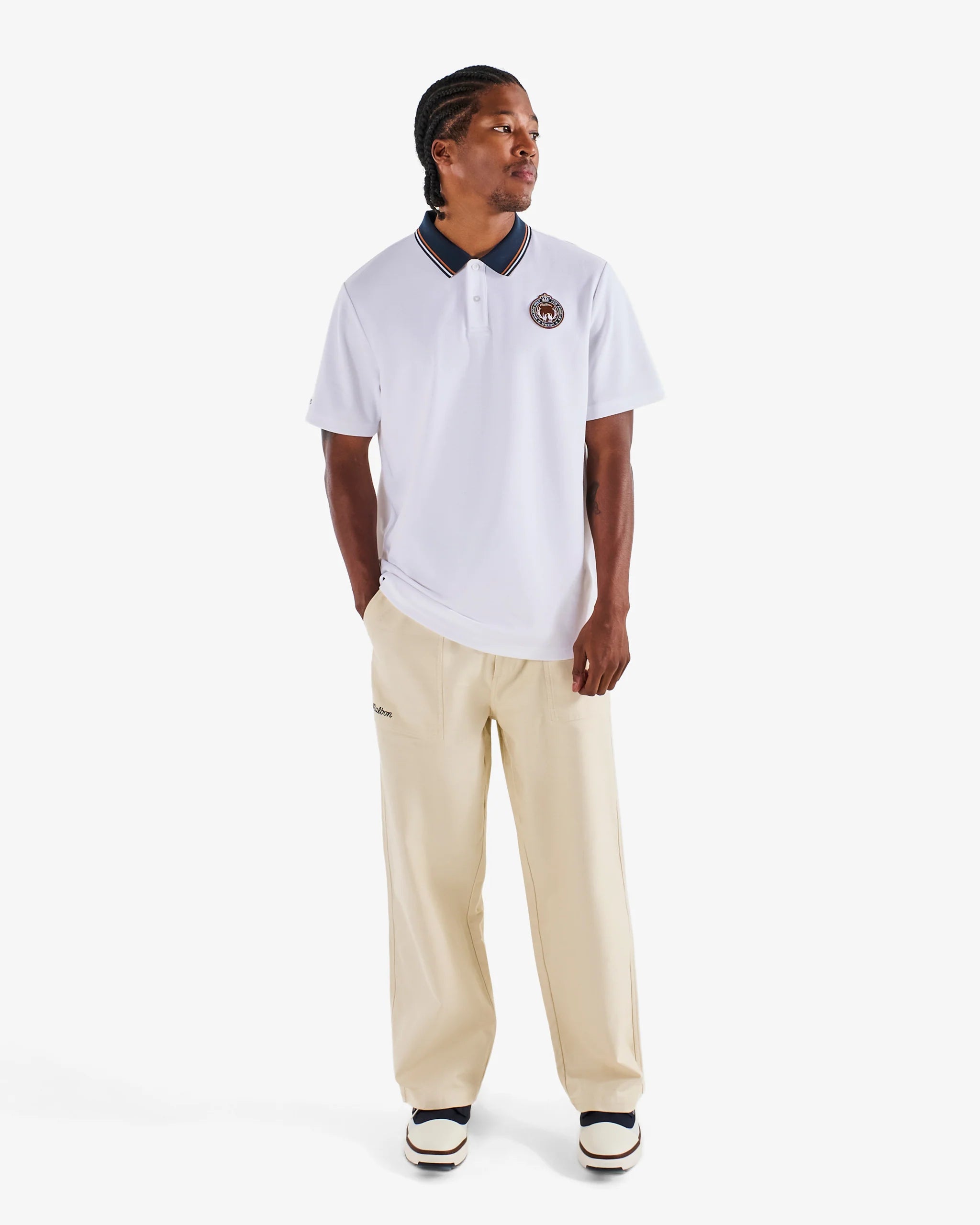 Malbon Golf Men's Fairway Oakwood Polo