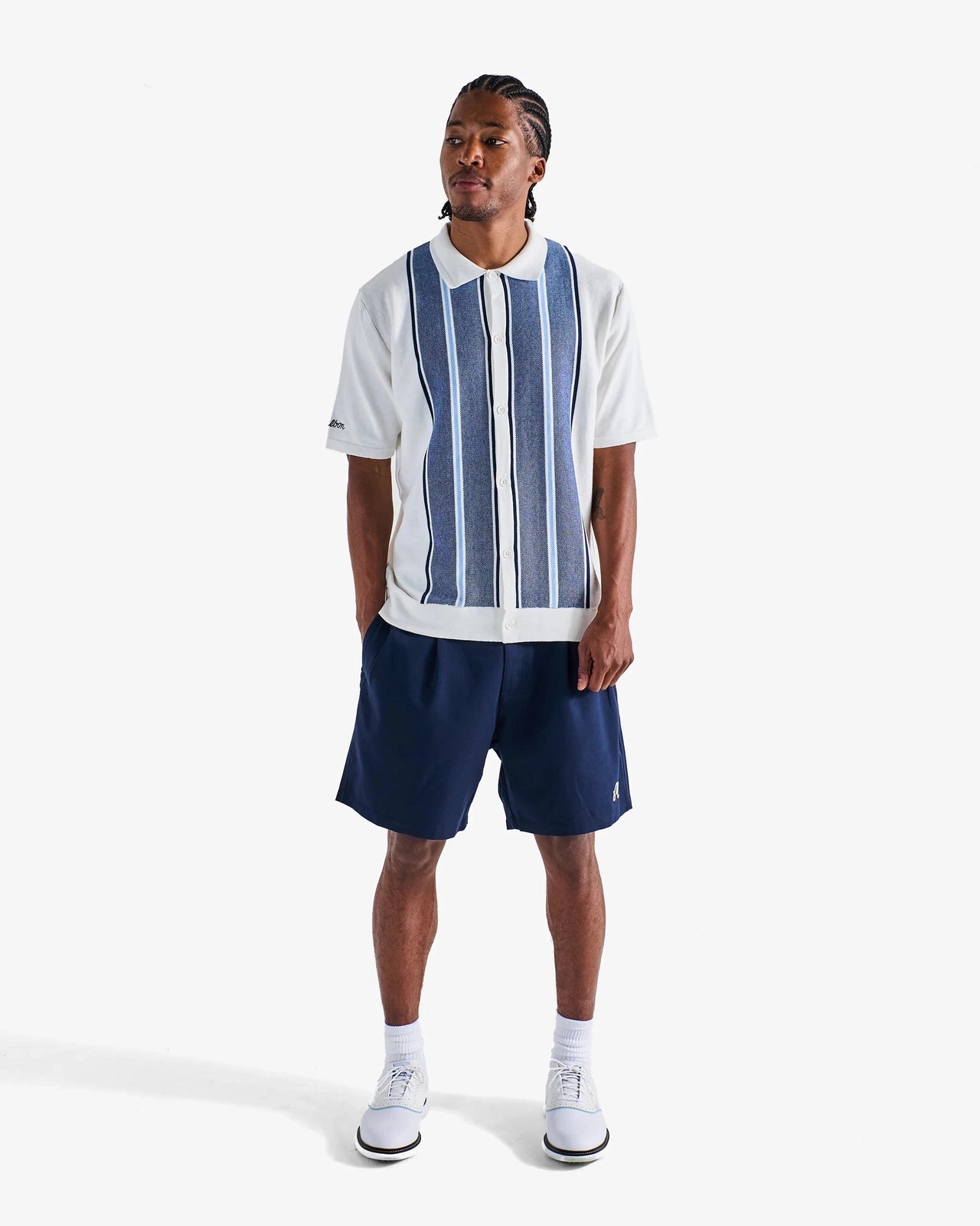 Malbon Golf Men Jude Knit Polo