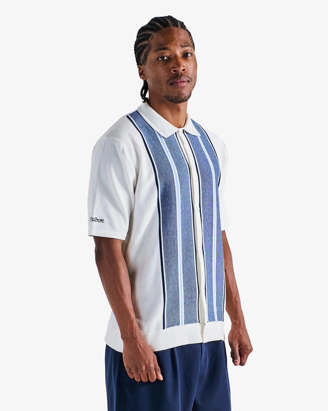 Malbon Golf Men Jude Knit Polo