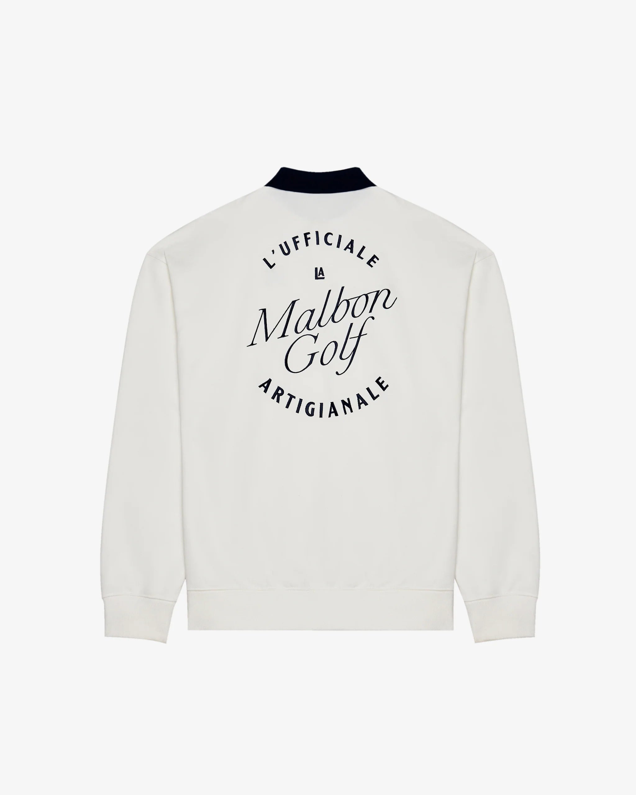 Malbon Golf Men Artigianale Collared Crewneck