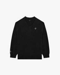 Malbon Golf Men Jesper Parnevik V Neck Merino Wool Sweater
