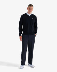 Malbon Golf Men Jesper Parnevik V Neck Merino Wool Sweater