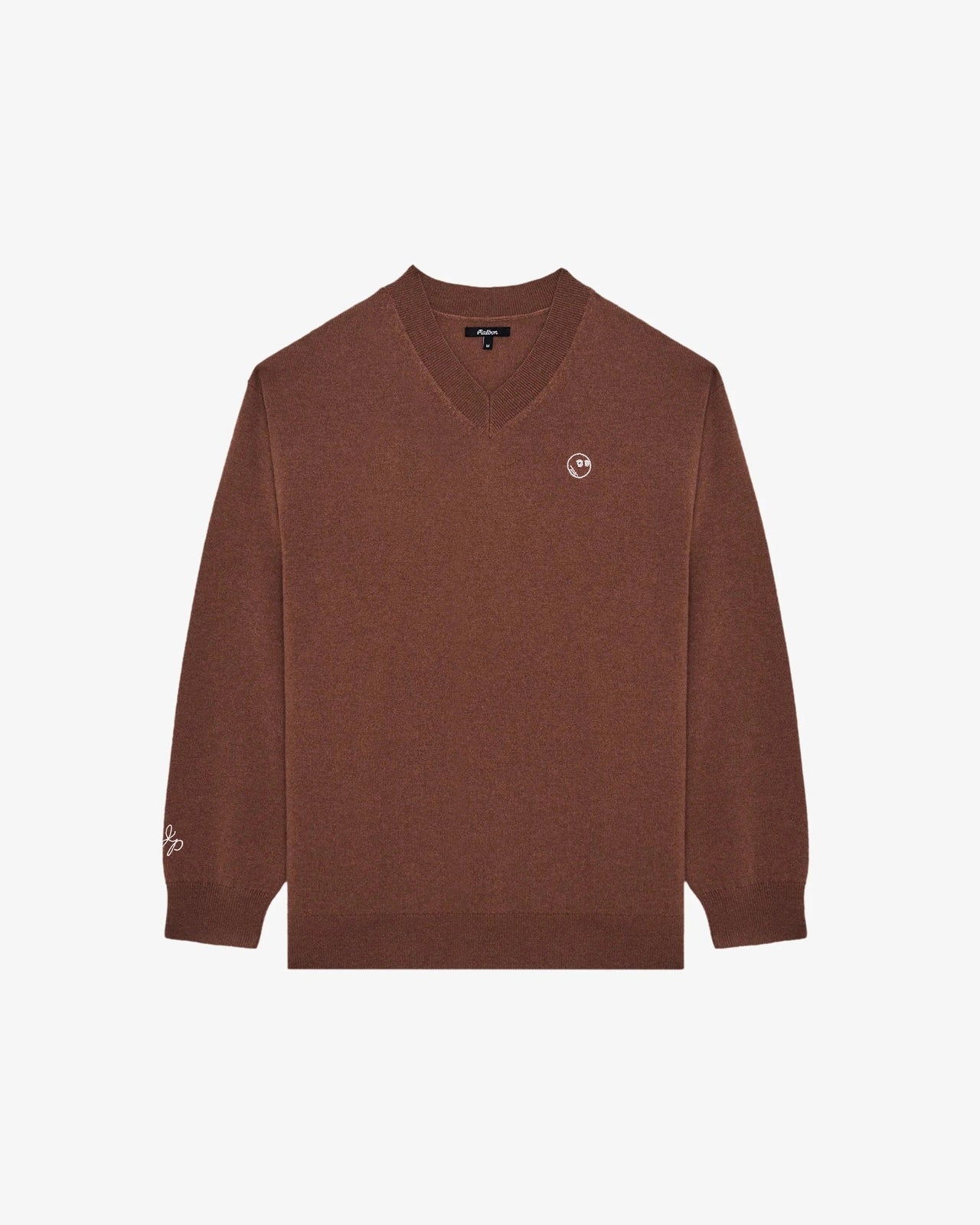 Malbon Golf Men Jesper Parnevik V Neck Merino Wool Sweater