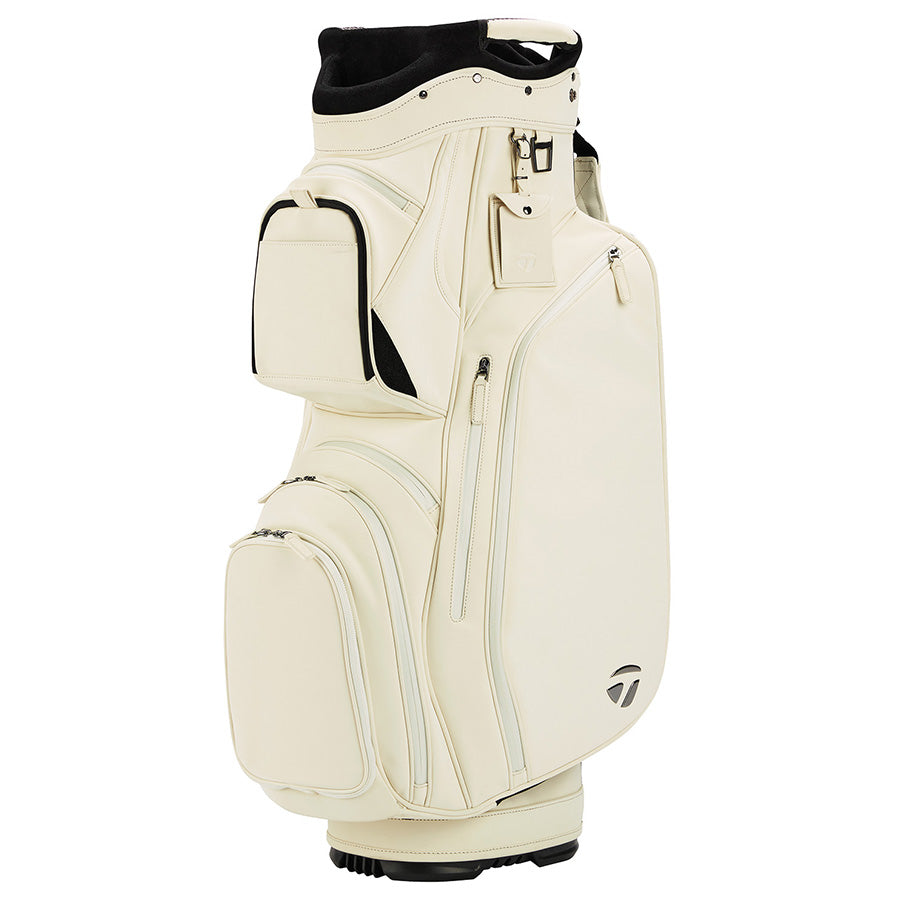 TAYLORMADE 2024 SIGNATURE CART GOLF BAG (Sage/Navy/Black/Ivory) Ivory