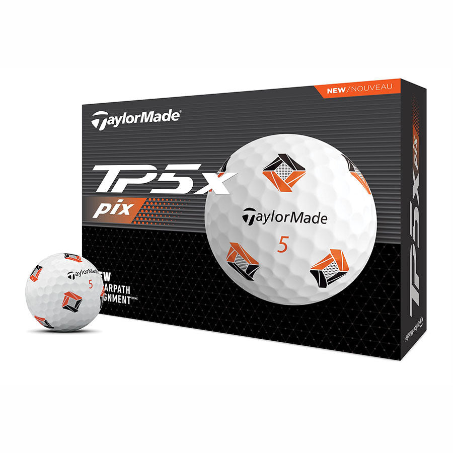 TAYLORMADE 2024 TP5X PIX 3.0 GOLF BALLS DOZEN PACK