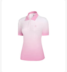 HONMA WOMEN HYPE GOLF PRINTED SHORT SLEEVES POLO