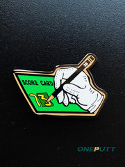 ONEPUTT DOUBLE SCORE CARD 73 BALL MARKER