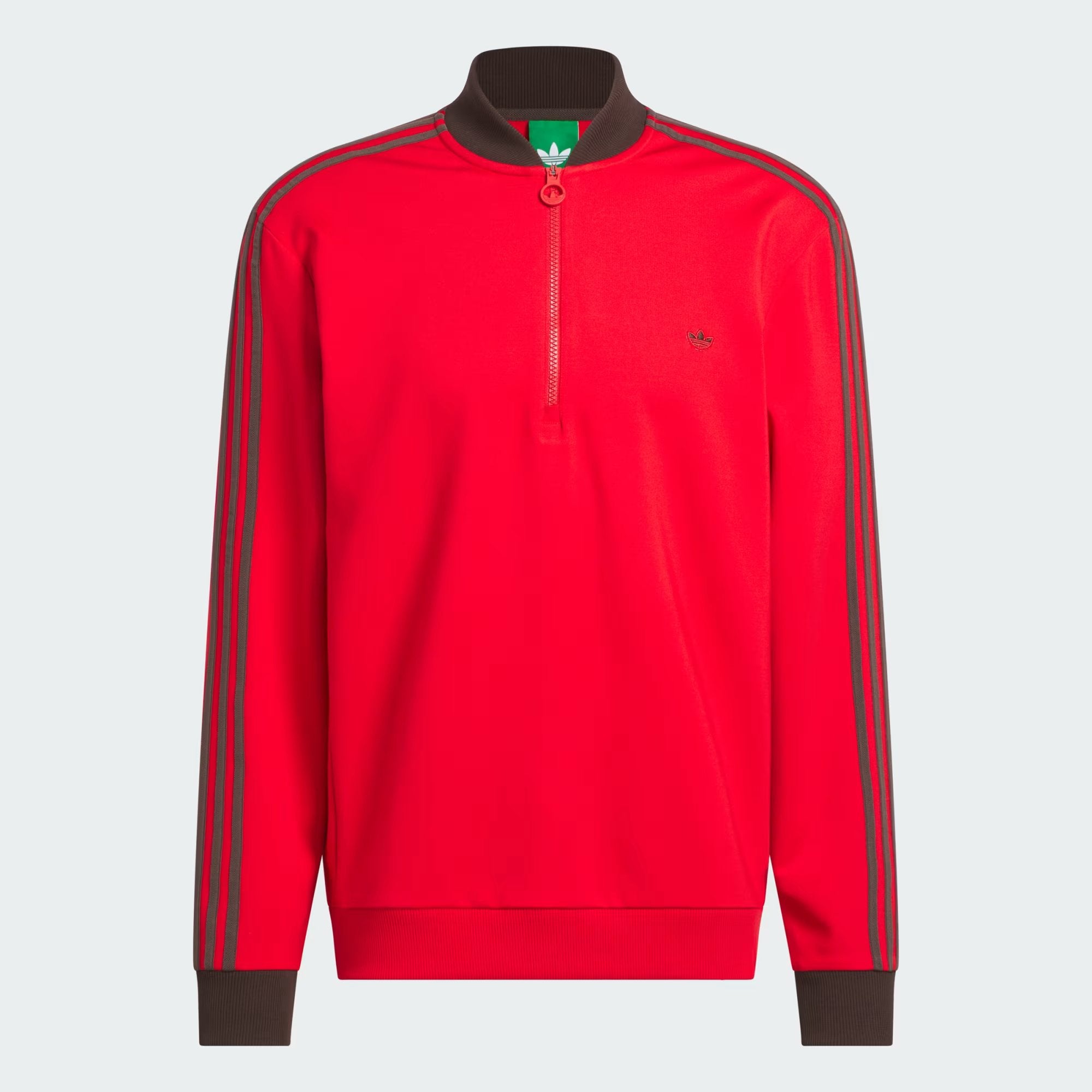 Adidas Men Originals 3-Stripes 1/4 Zip Sweatshirt