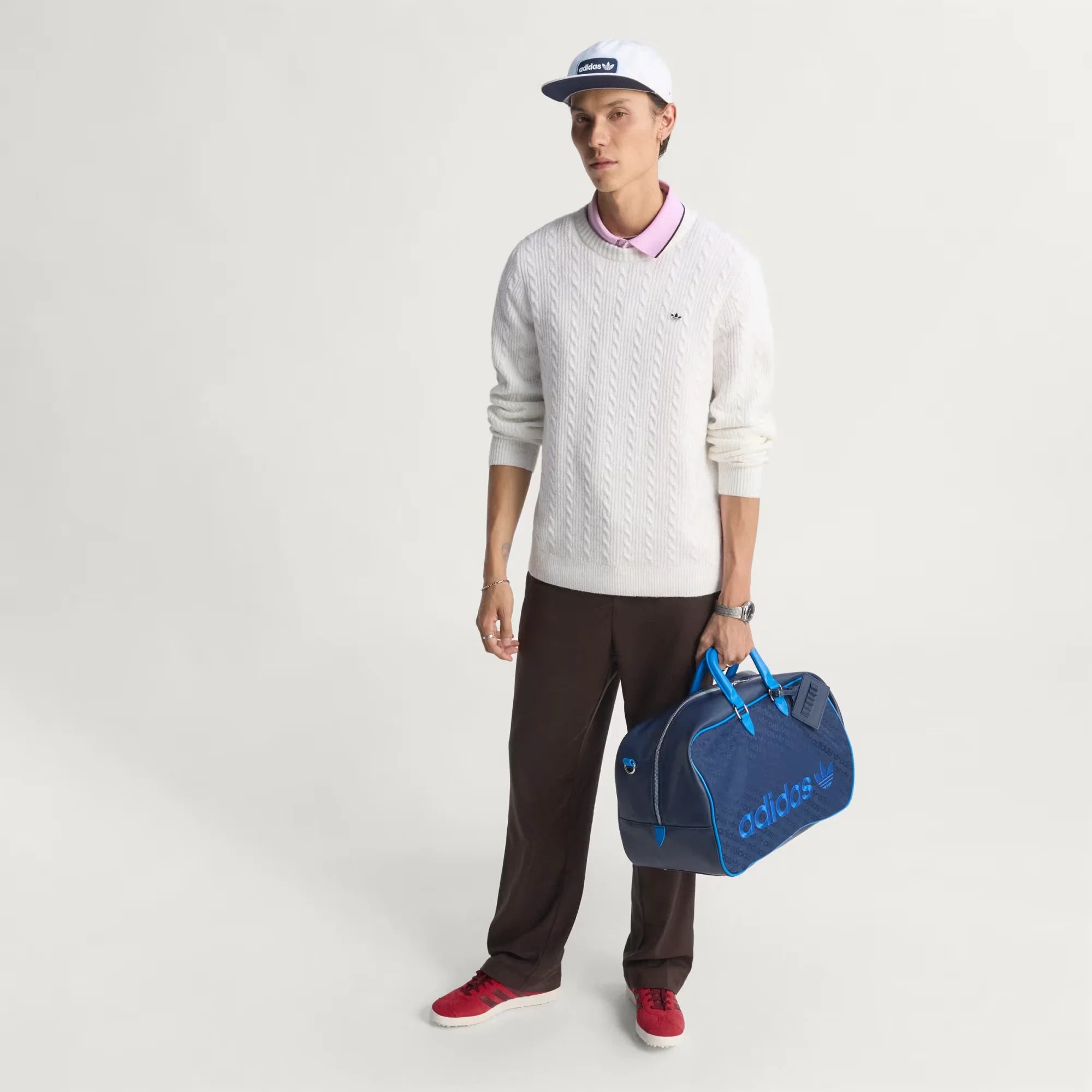 Adidas Originals Men Cableknit Sweatshirt