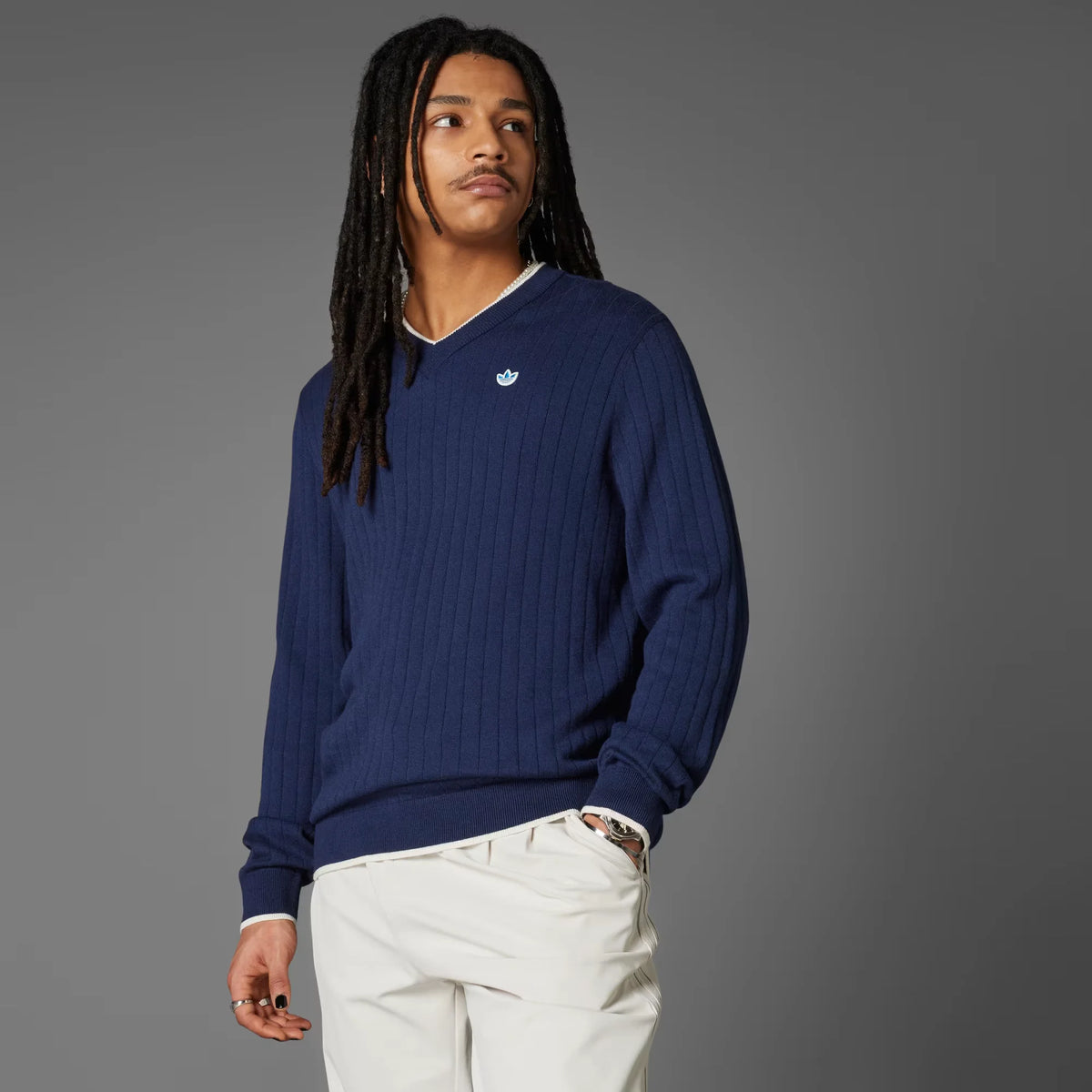 Adidas Originals Men Cashmere Knit Sweater
