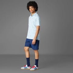 Adidas Originals Men Printed Trefoil Polo Shirt