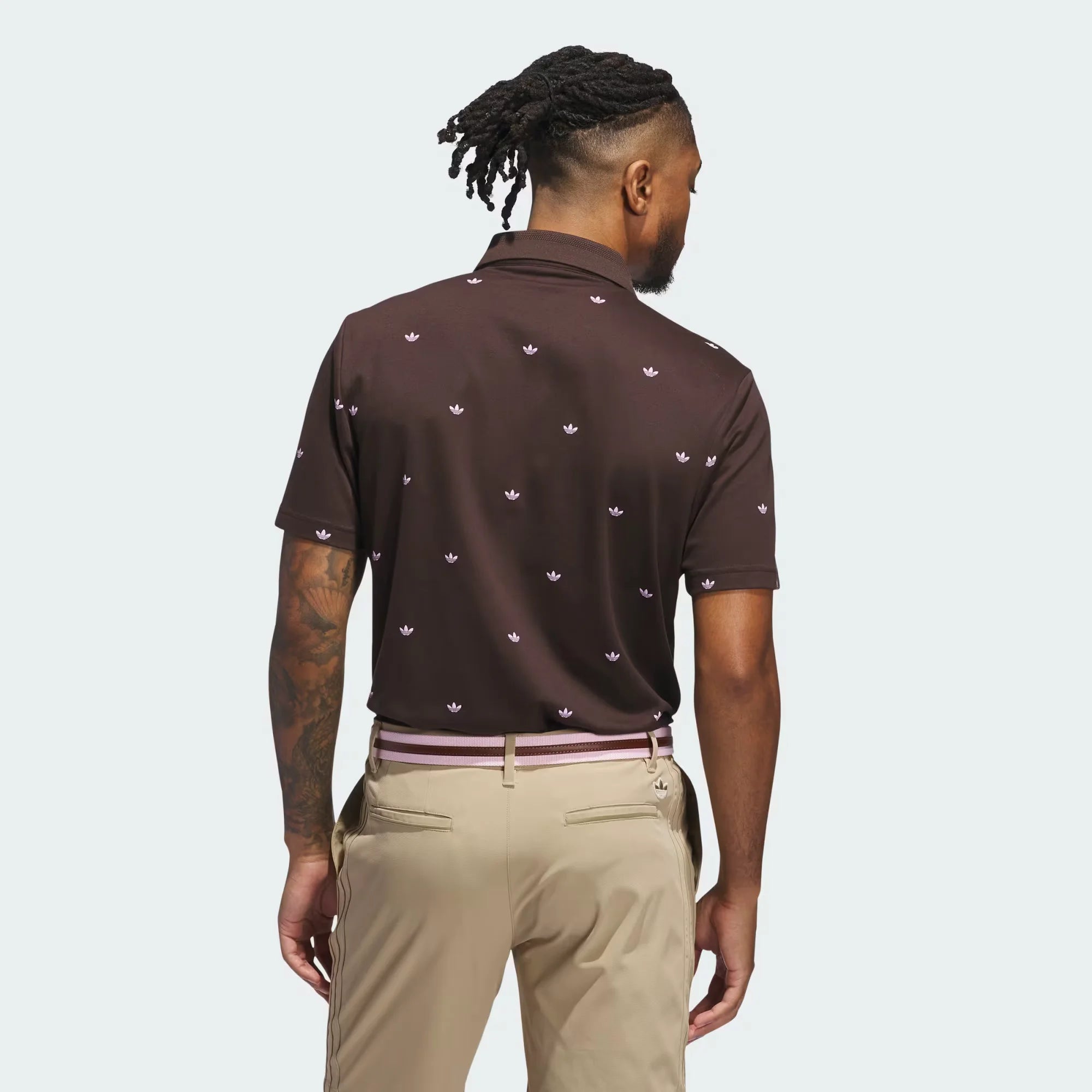Adidas Men Originals Printed Trefoil Polo Shirt