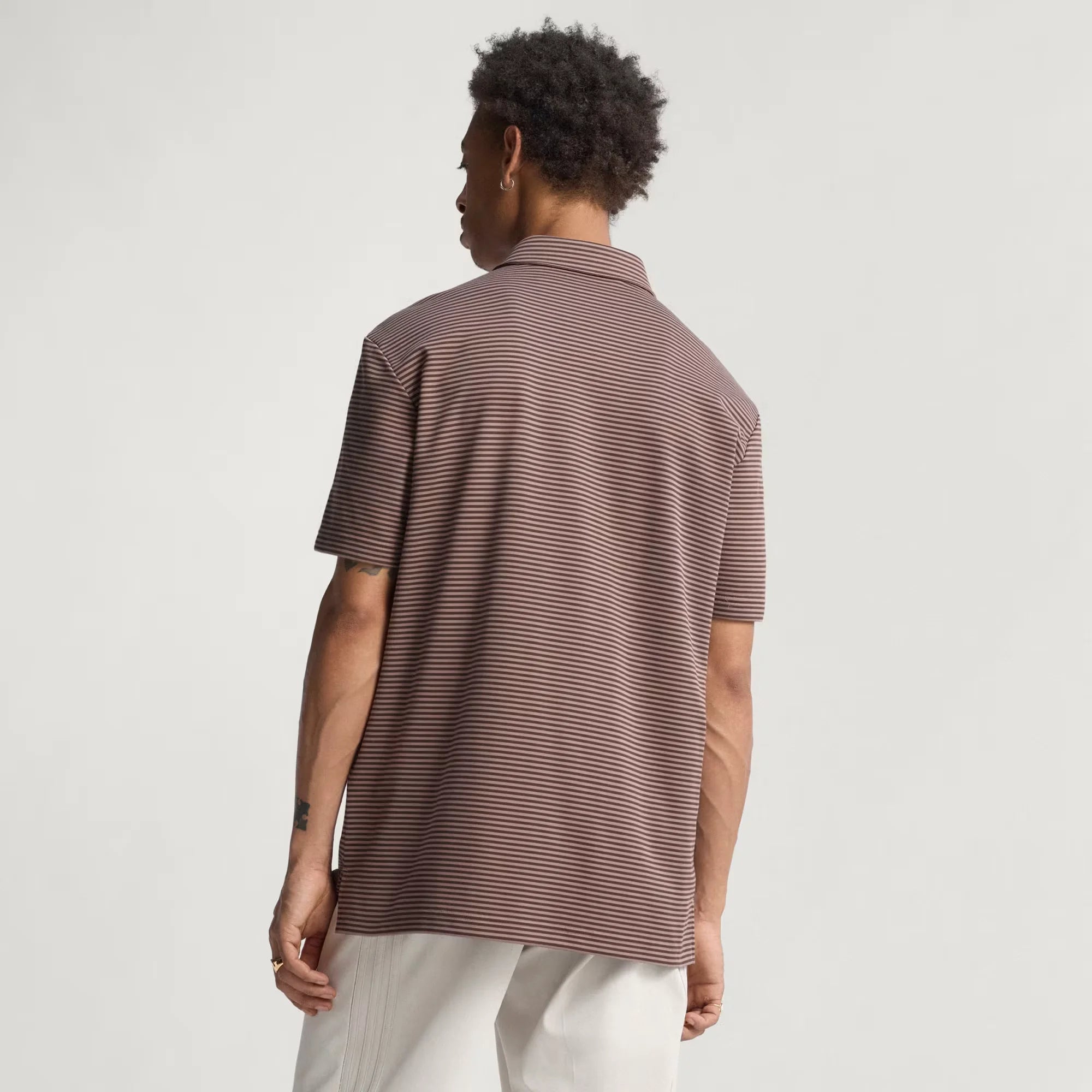 Adidas Men Originals Stripe Pique Polo