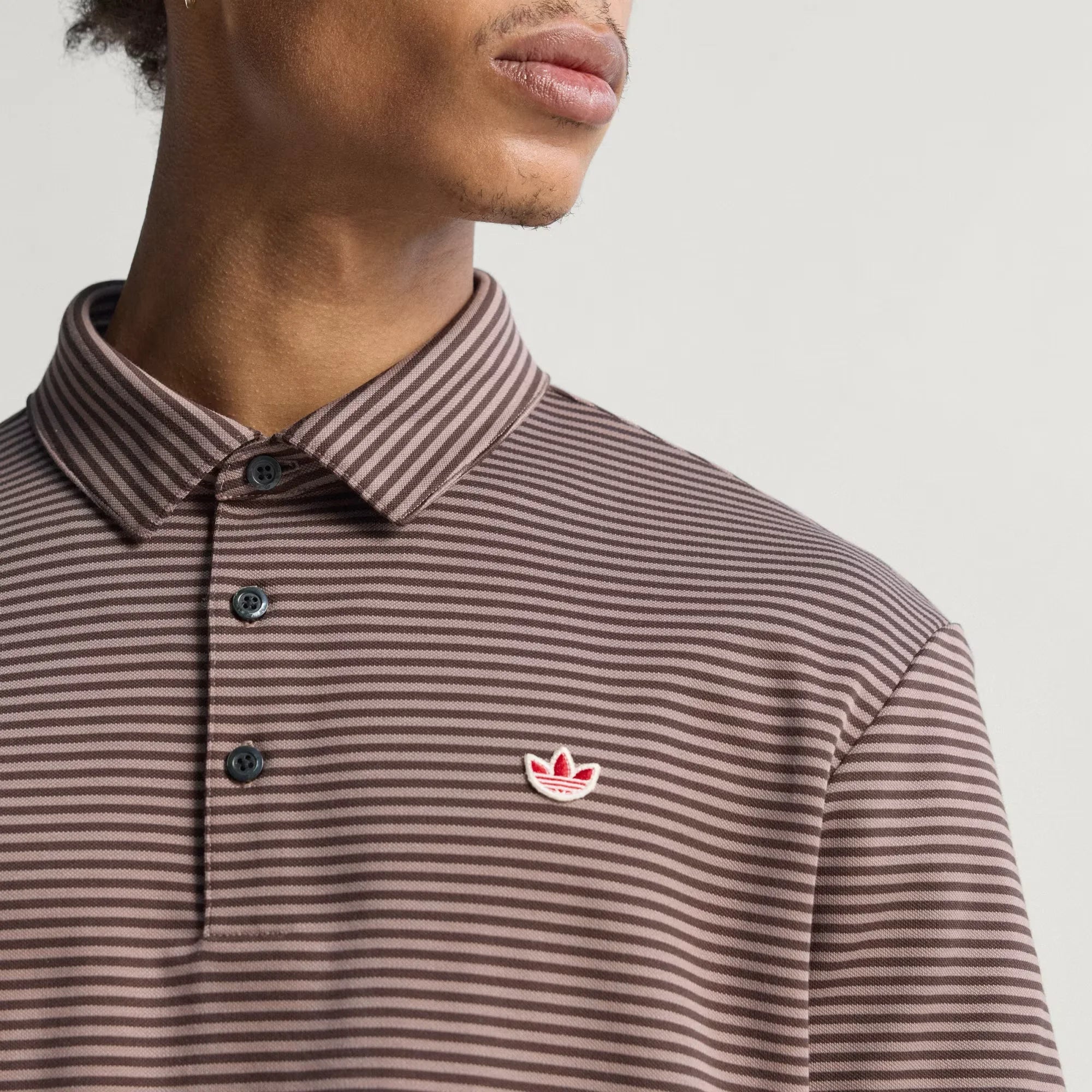 Adidas Men Originals Stripe Pique Polo
