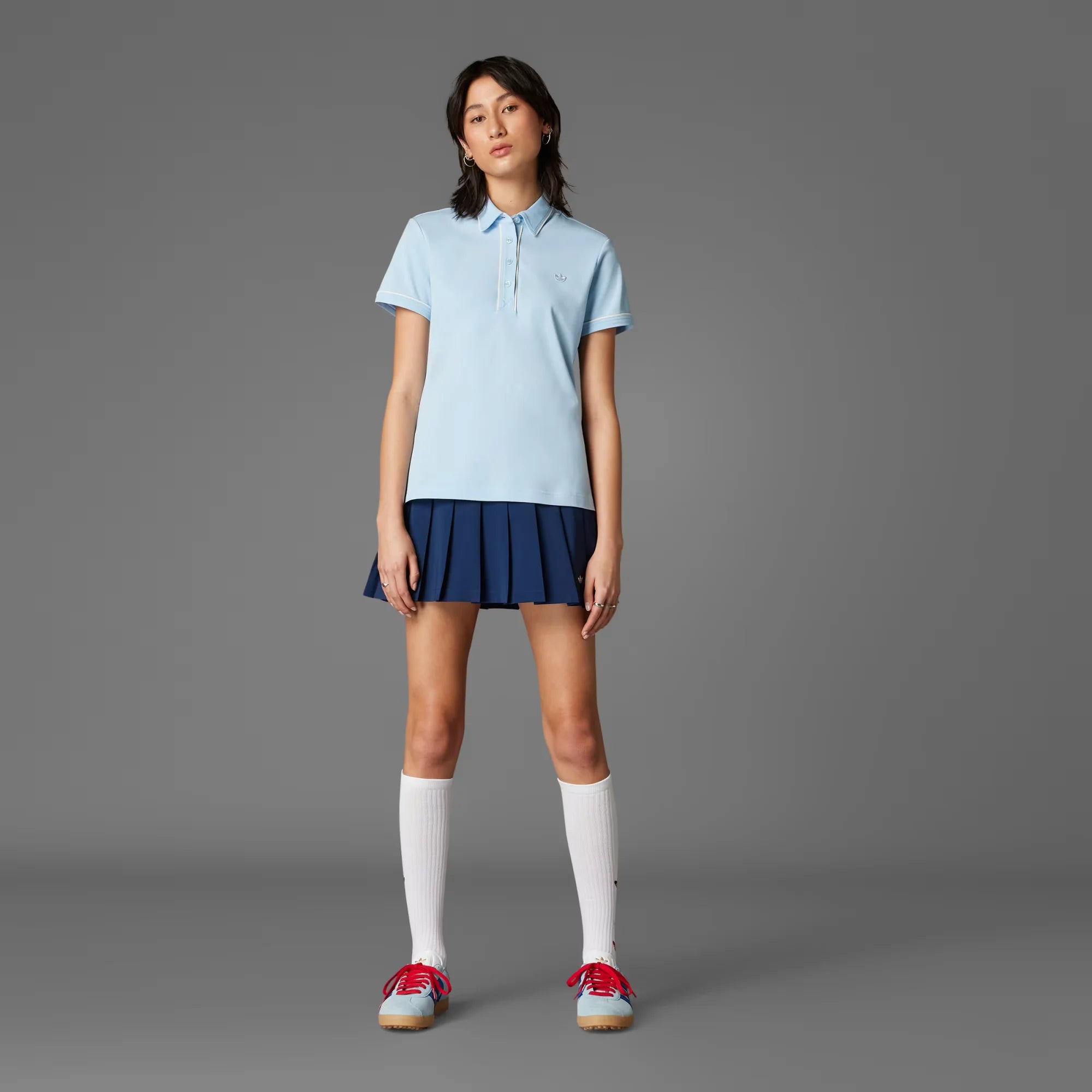 Adidas Originals Women Twistknit Trefoil Polo Shirt