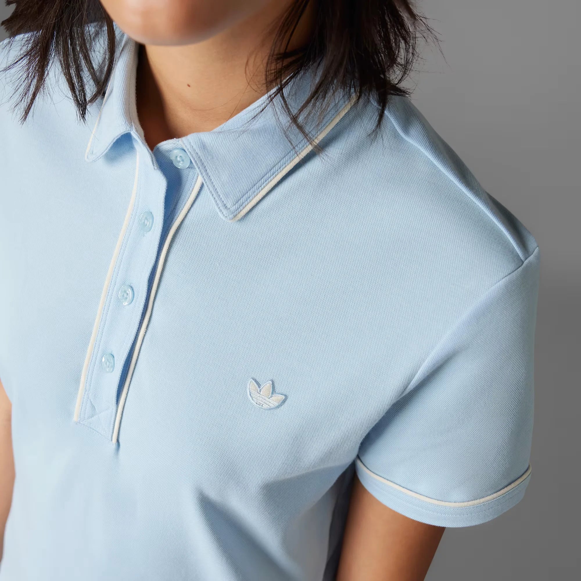 Adidas Originals Women Twistknit Trefoil Polo Shirt