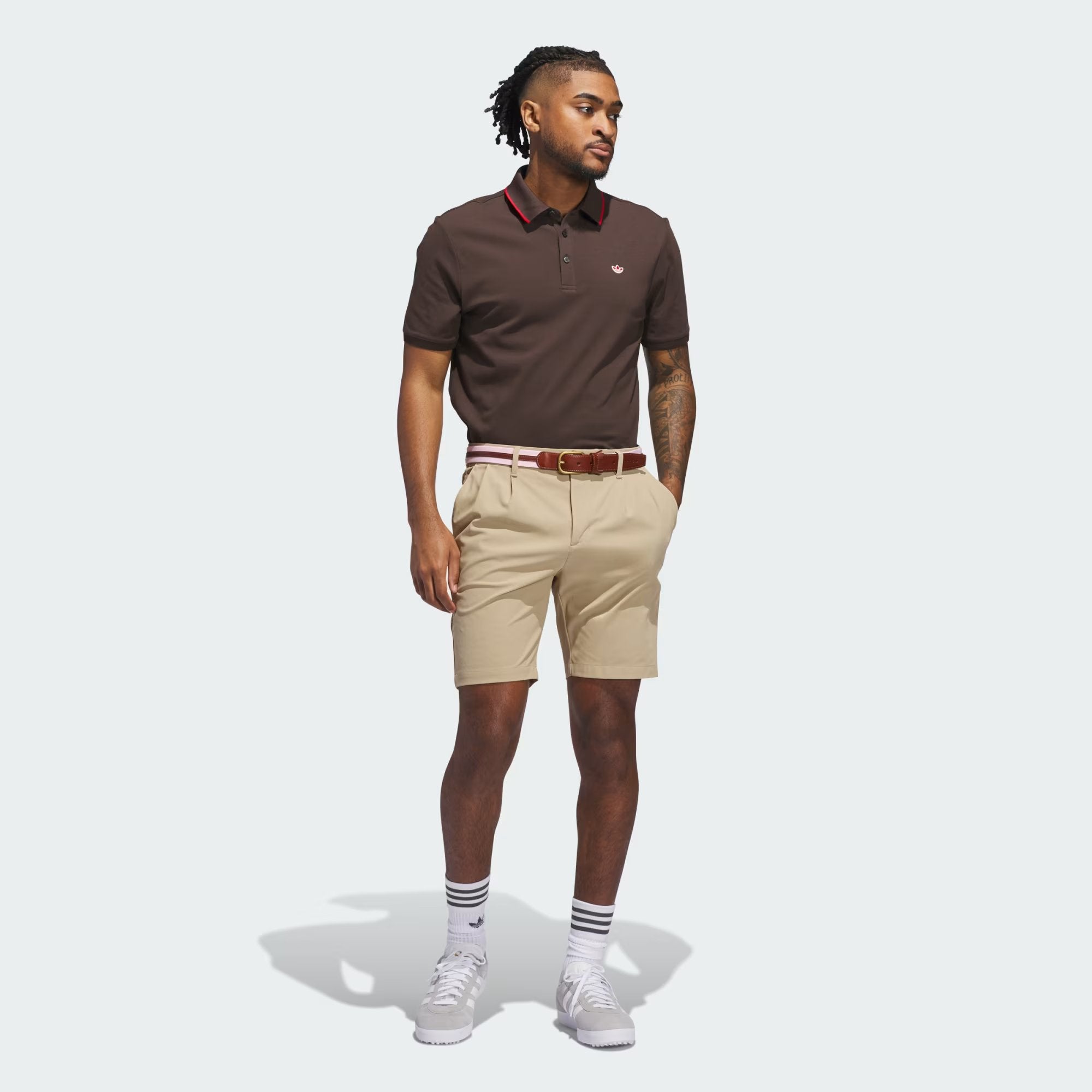 ADIDAS Originals Men Twistknit Trefoil Polo Shirt
