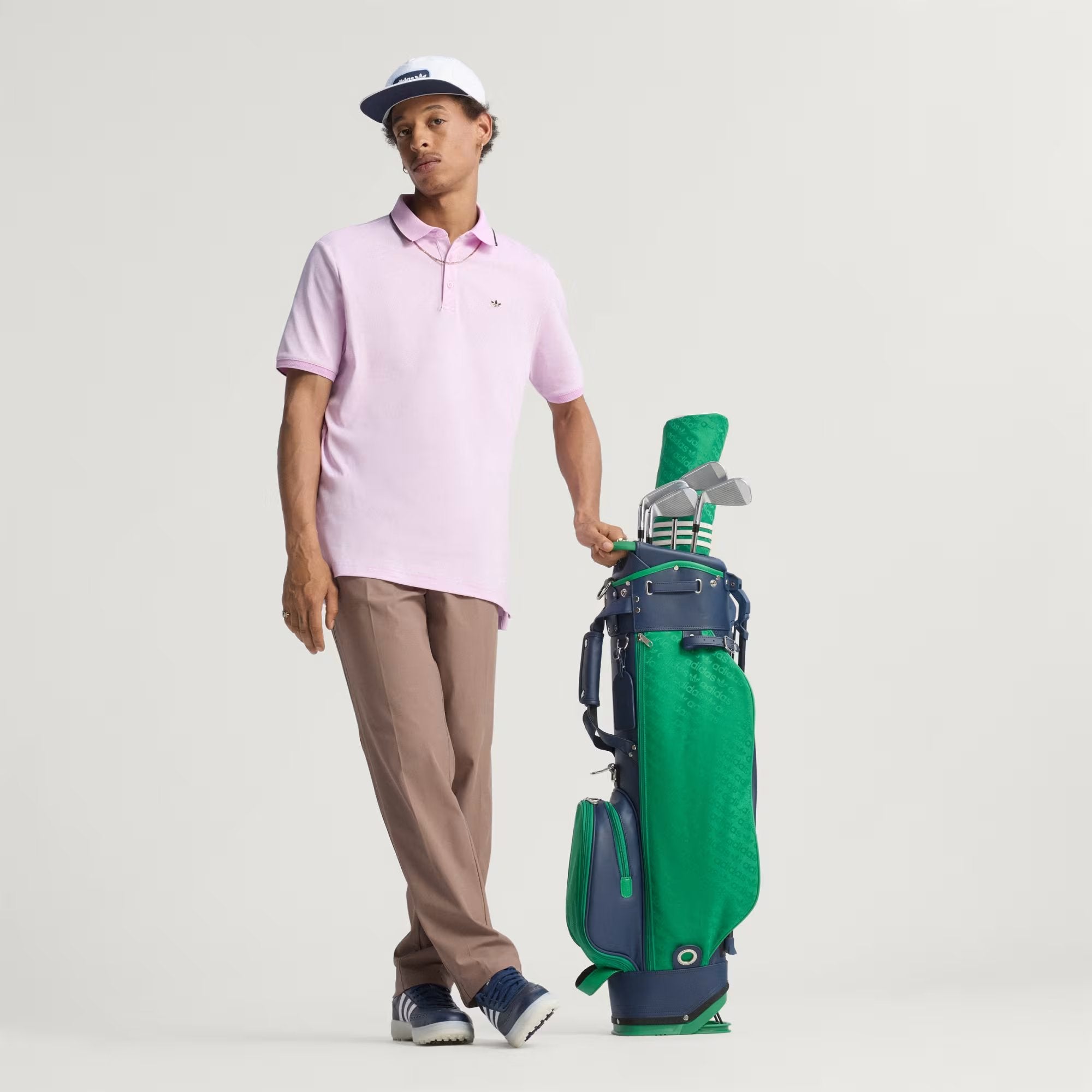 ADIDAS Originals Men Twistknit Trefoil Polo Shirt