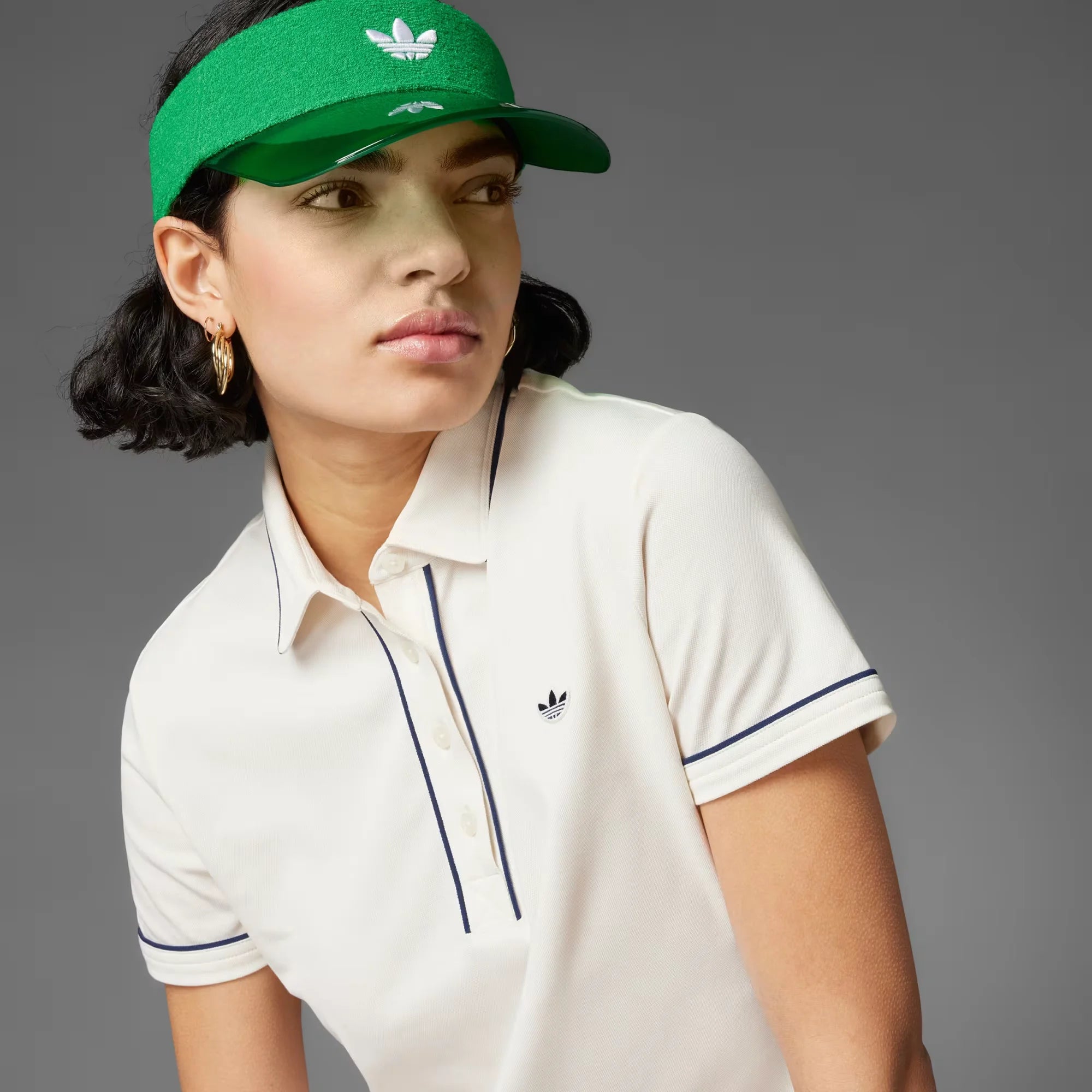 Adidas Originals Women Twistknit Trefoil Polo Shirt