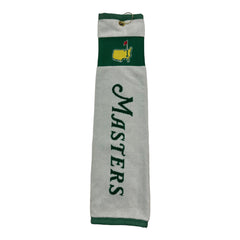 MASTERS MTRIFLD-SCRIPT GREEN/WHITE TOWEL White Green