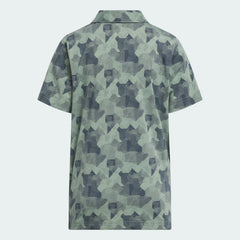 Adidas Junior Printed Scripted Polo Shirt Kids