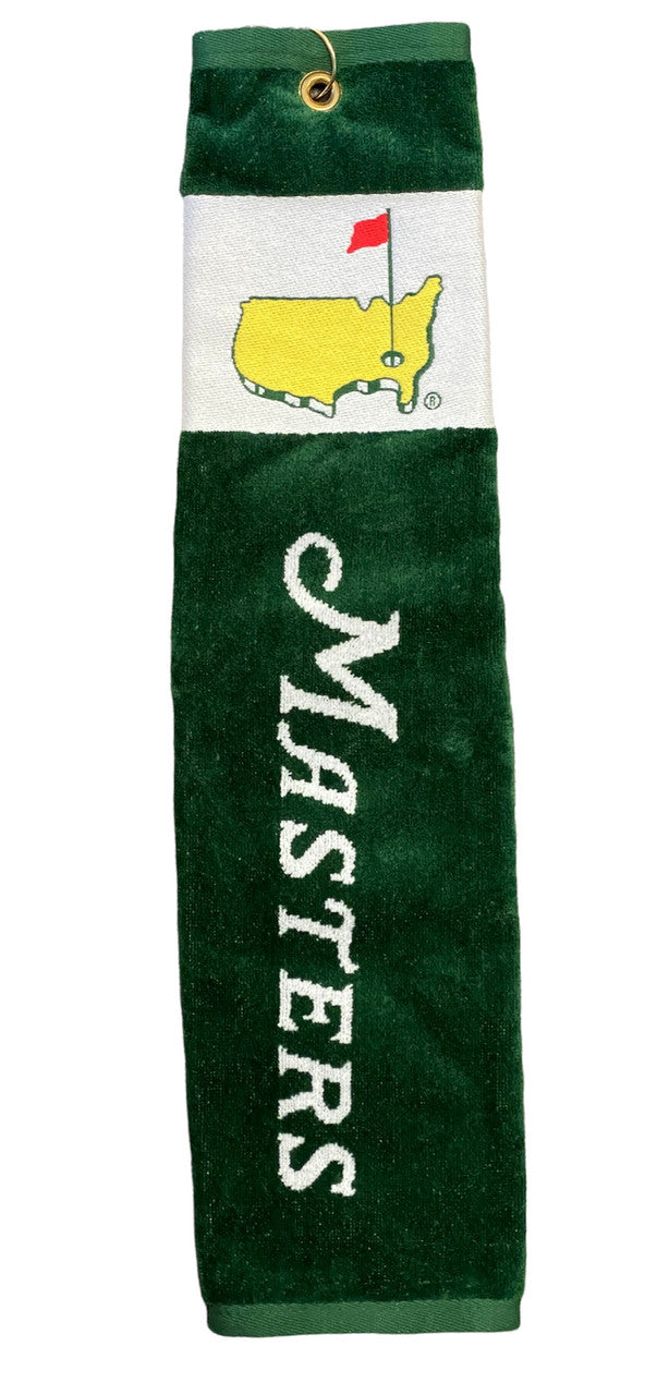 MASTERS MTRIFLD-SCRIPT GREEN/WHITE TOWEL Green White