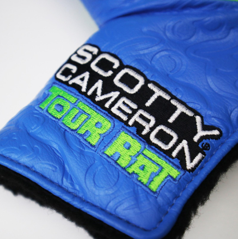 SCOTTY CAMERON INDUSTRIAL CIRCLE T TOUR RAT STANDARD PUTTER COVER BLUE/LIME