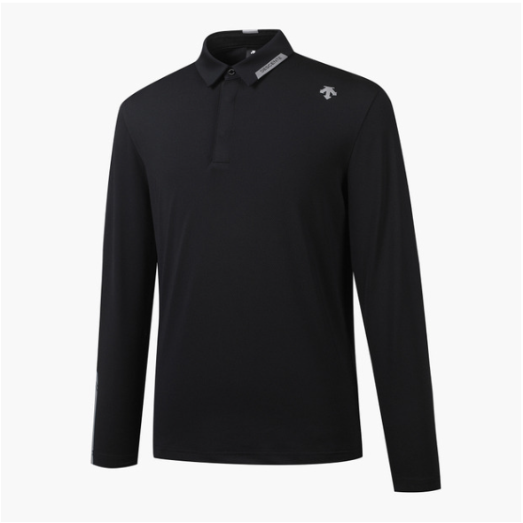 DESCENTE GOLF MEN'S ONE POINT COLLAR LONG SLEEVE T-SHIRT