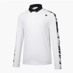 DESCENTE GOLF MEN'S PATTERN POINT LONG SLEEVE T-SHIRT