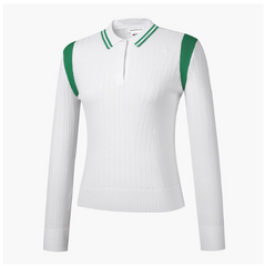 DESCENTE GOLF WOMEN'S RIBBED KNIT LONG SLEEVE