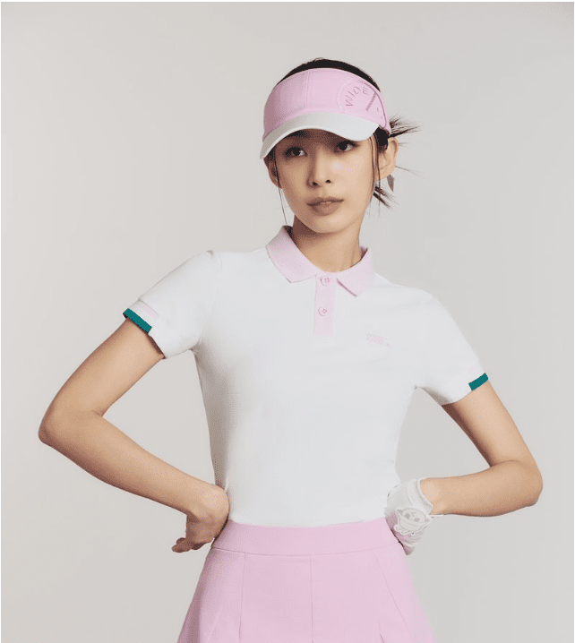 W.ANGLE Women CO Color Scheme Ribbon Visor