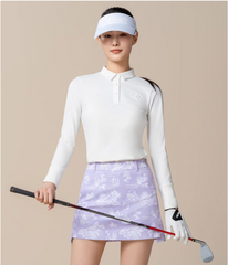 HONMA Women Spring Breathable Long Sleeve Polo