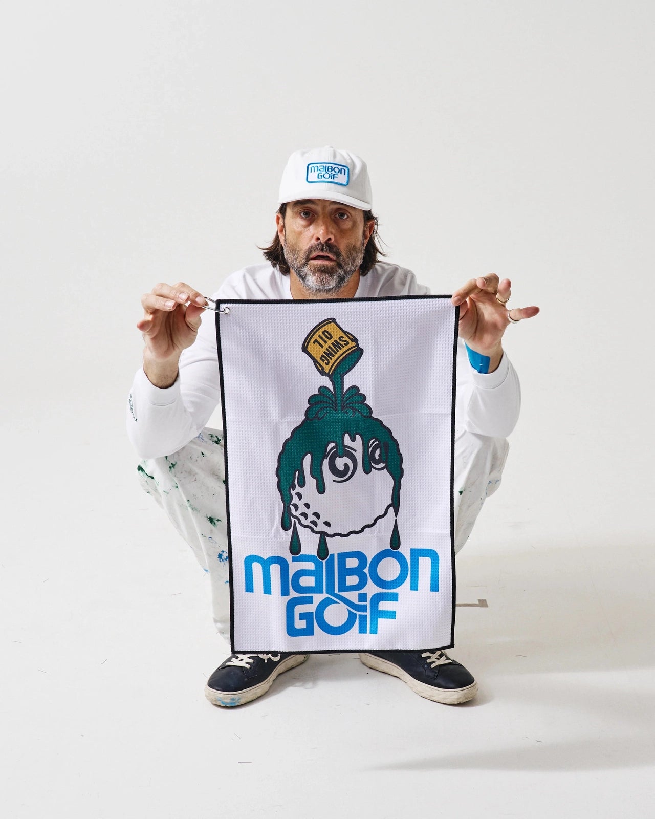 Malbon Golf SWING OIL GOLF TOWEL