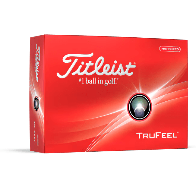 TITLEIST 2024 TRUFEEL GOLF BALLS DOZEN PACK (MATTE RED)