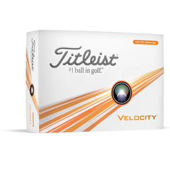 TITLEIST 2024 VELOCITY DOZEN GOLF BALLS DOUBLE DIGITS MATTE ORANGE