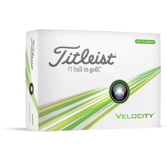 TITLEIST 2024 VELOCITY DOZEN GOLF BALLS DOUBLE DIGITS MATTE GREEN