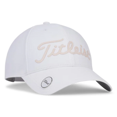 TITLEIST WOMEN'S PLAYERS PERFORMACNE BALL MARKER HAT White Rose