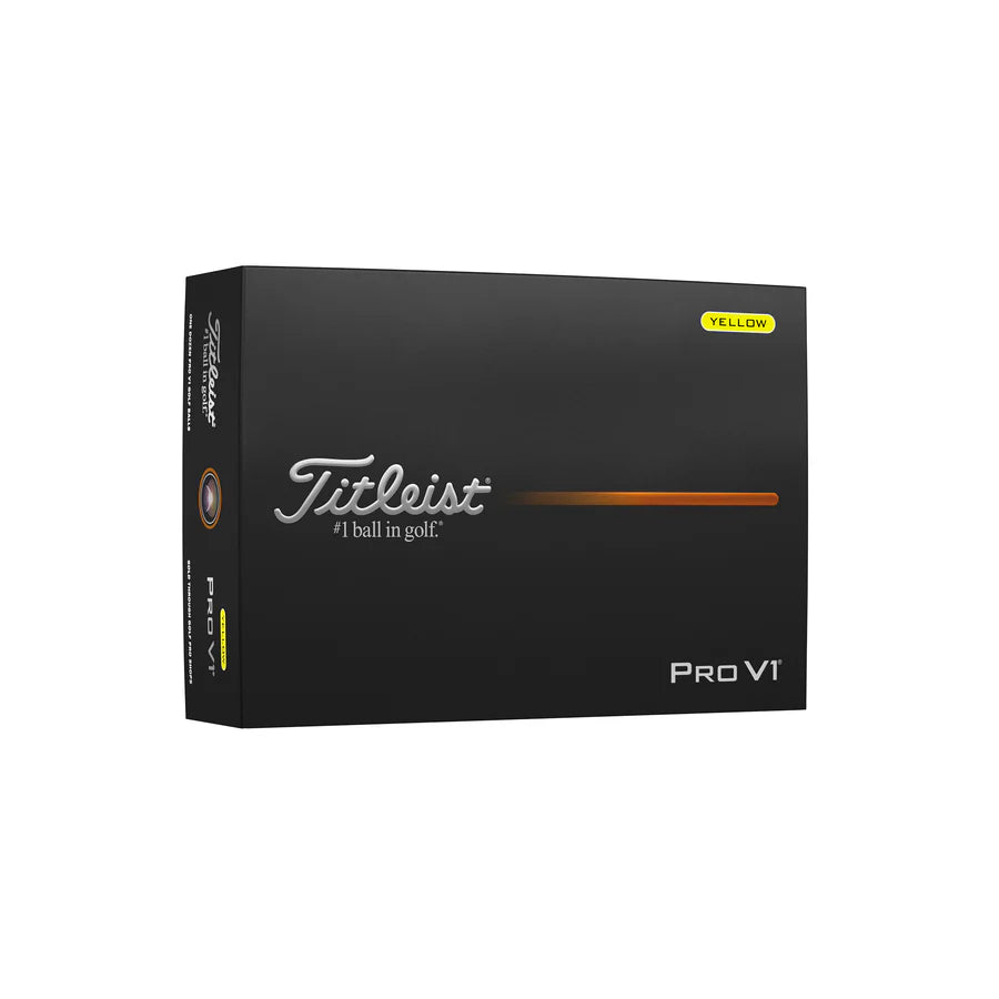 Titleist 2025 Pro V1 Yellow Golf Balls