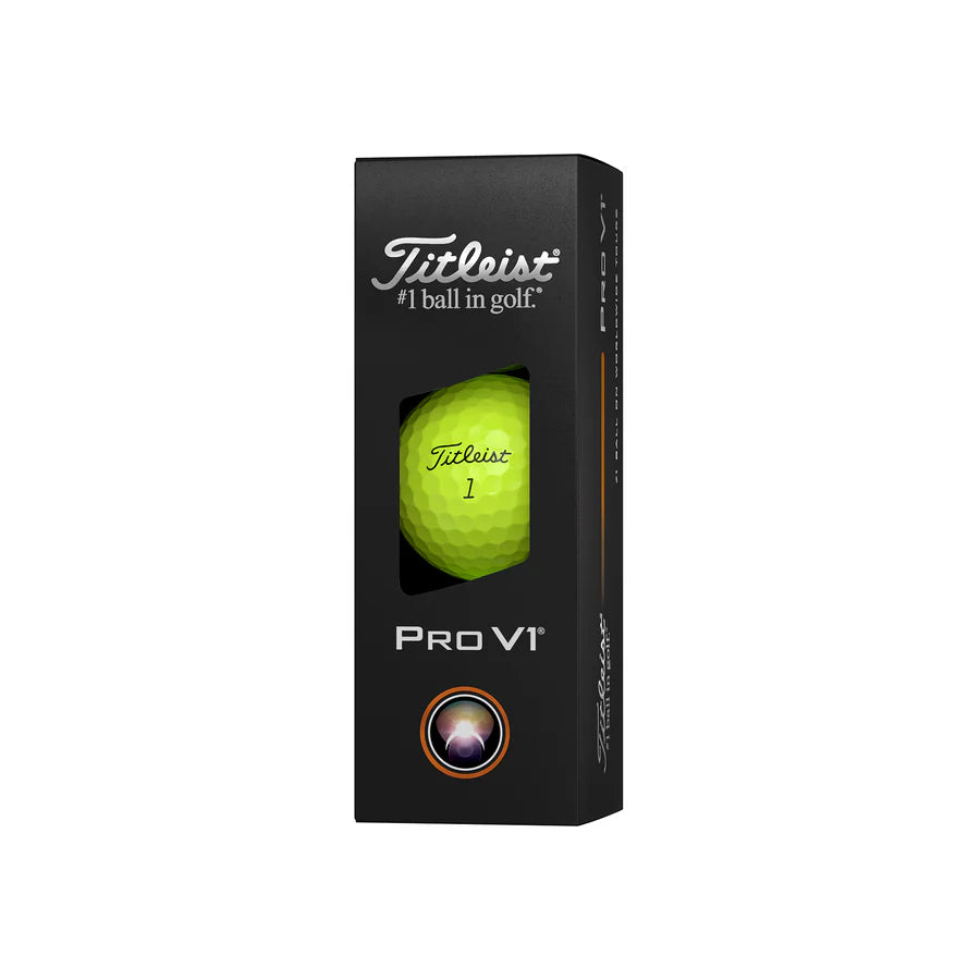 Titleist 2025 Pro V1 Yellow Golf Balls