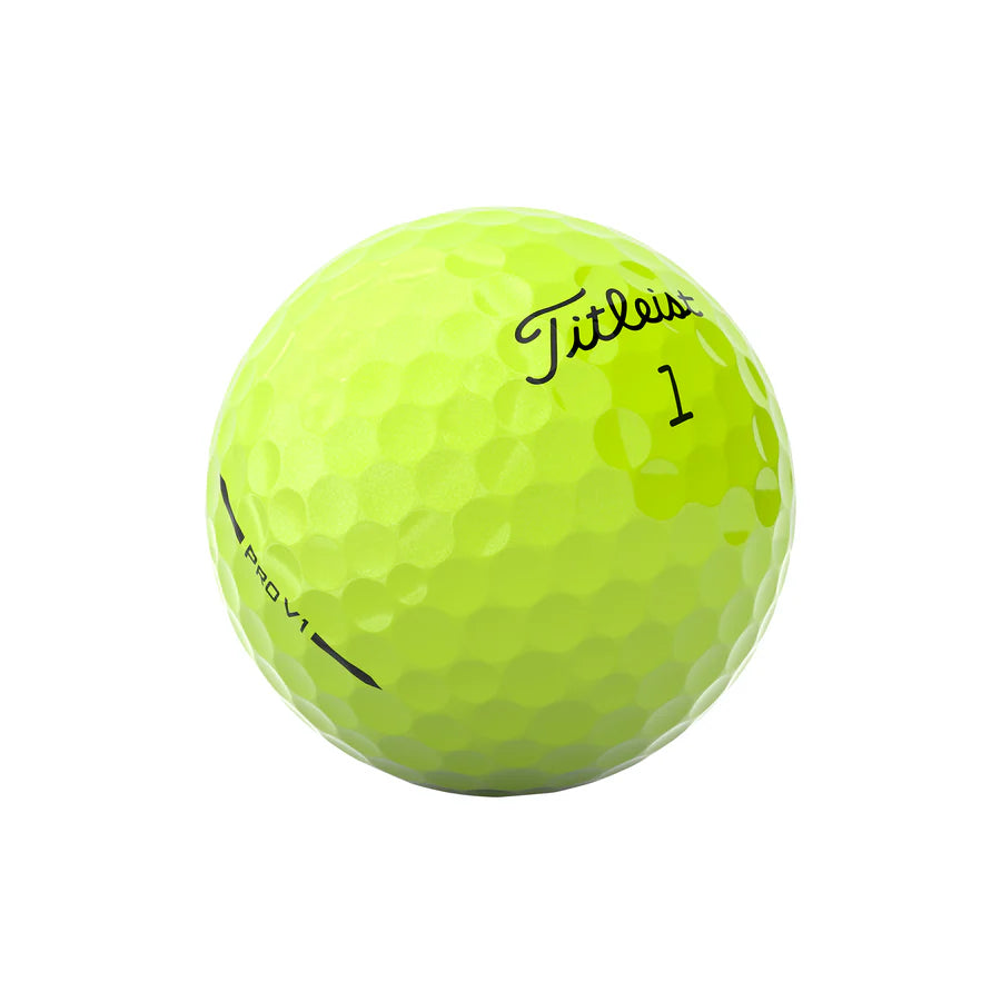 Titleist 2025 Pro V1 Yellow Golf Balls