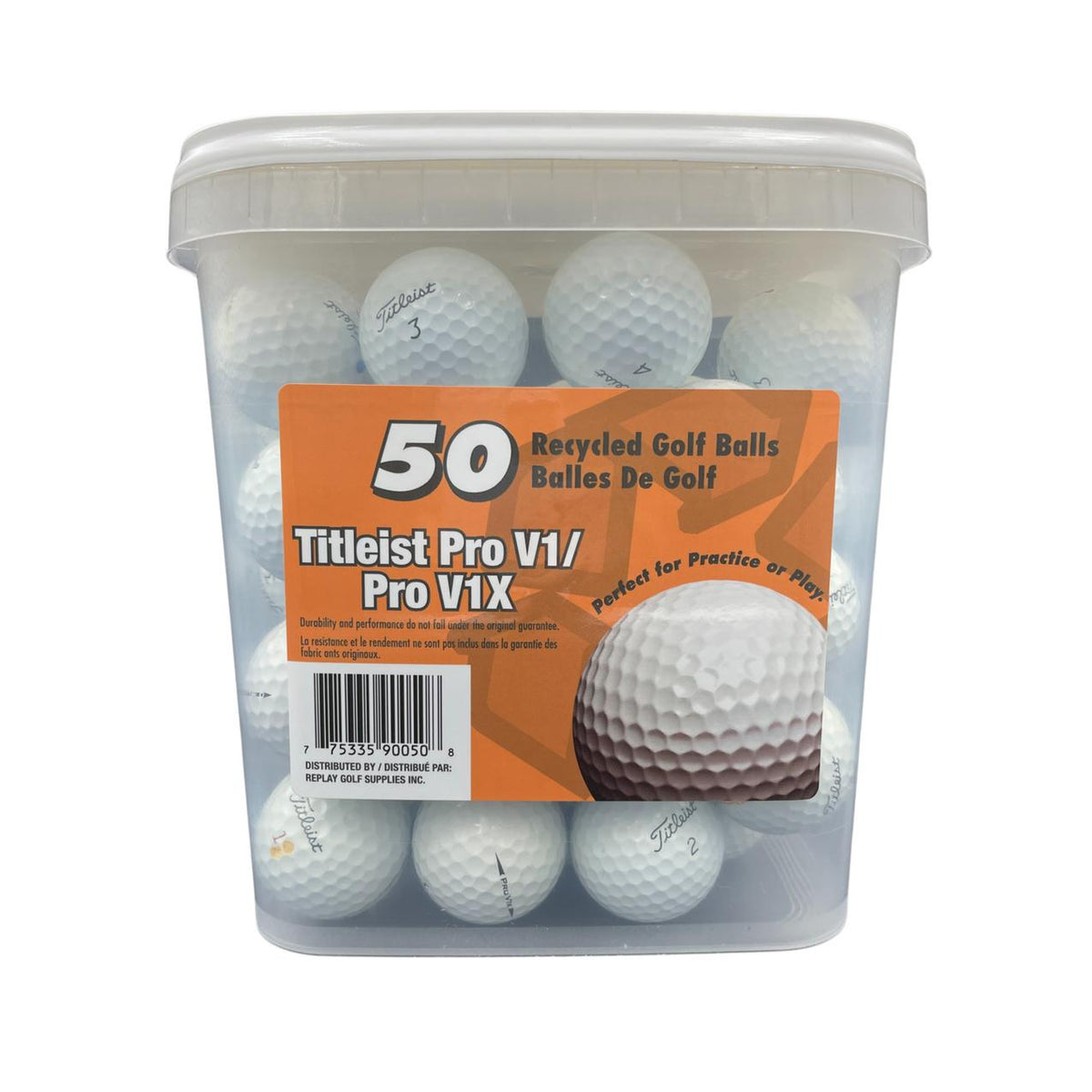 Replay Pro V1/Pro V1x Mix Tub Of 50 Golf Ball