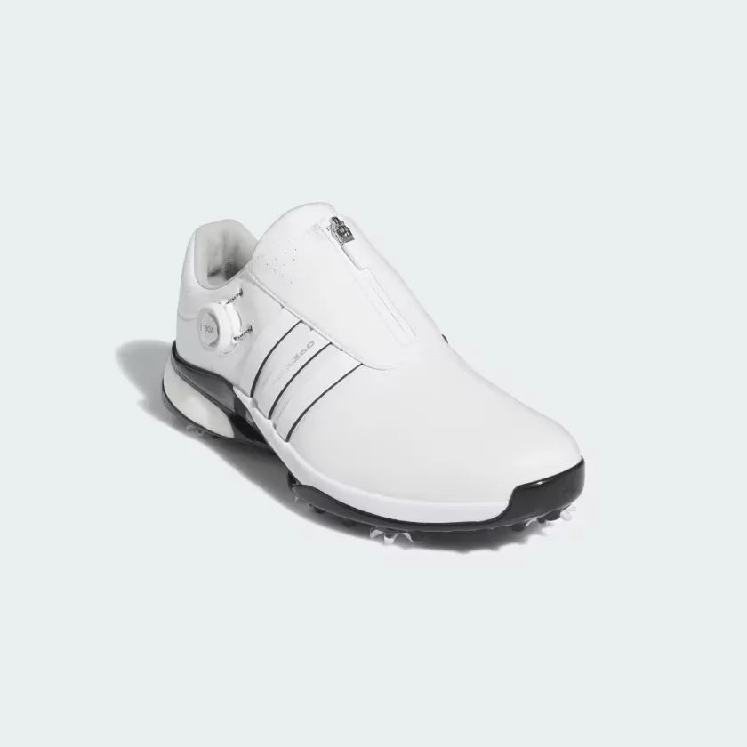 Adidas MEN TOUR360 BOA 24 BOOST WIDE GOLF SHOES WHITE Cloud White Cloud White Core Black 9.5