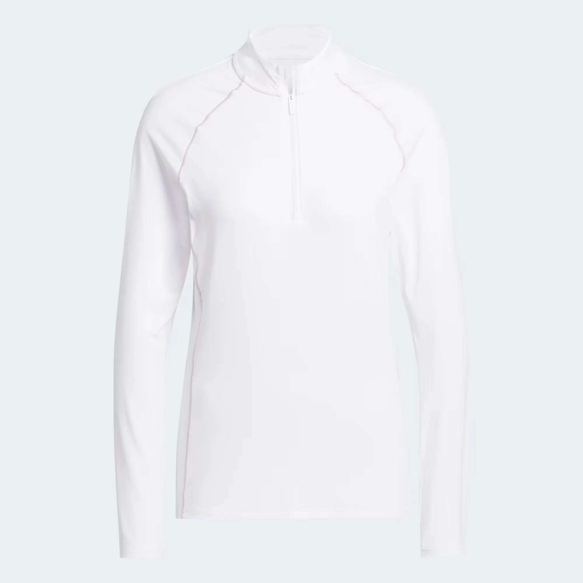 Adidas Women Ultimate365 Solid Quarter-Zip Mock Polo Shirt
