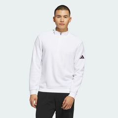 Adidas Men Ultimate365 Terry Cloth Quarter-Zip Pullover