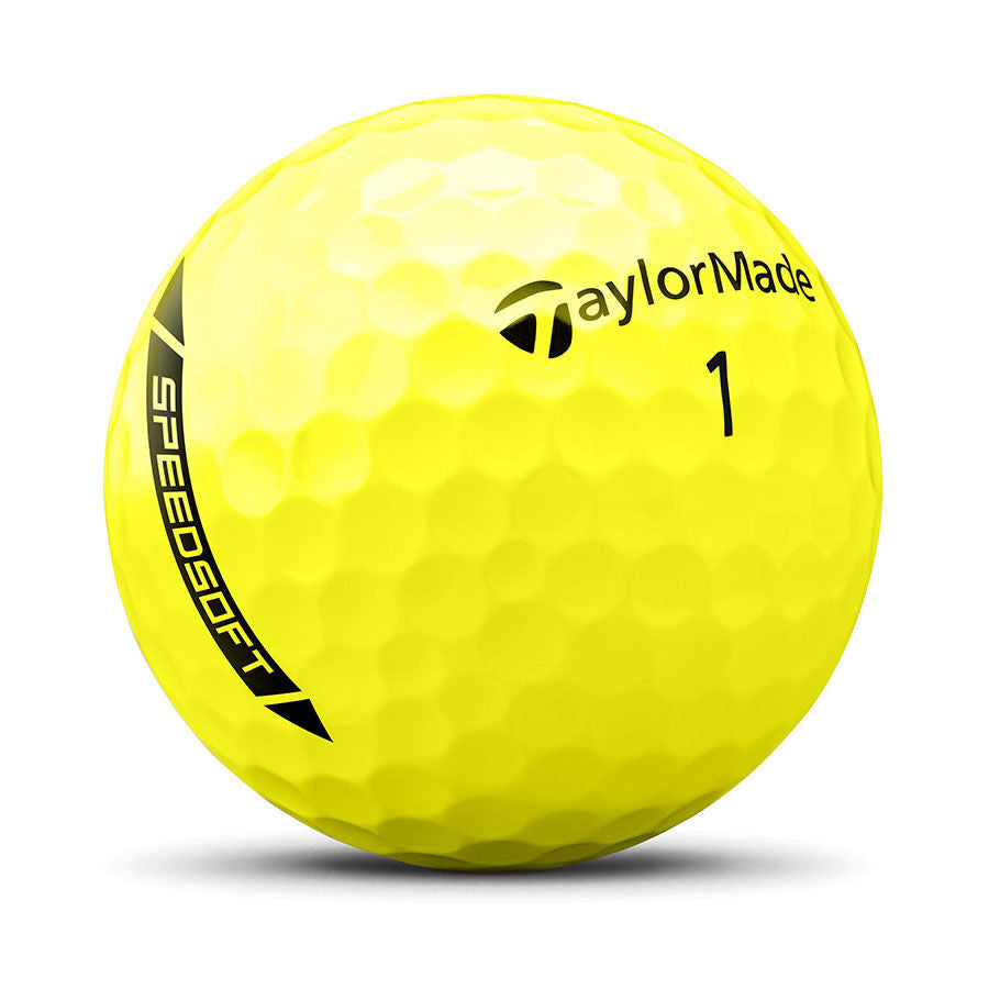 TAYLORMADE 2024 SPEED SOFT GOLF BALLS DOZEN PACK (YELLOW)