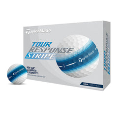 TAYLORMADE 2024 TOUR REPSONSE STRIPE GOLF BALLS DOZEN PACK (BLUE)