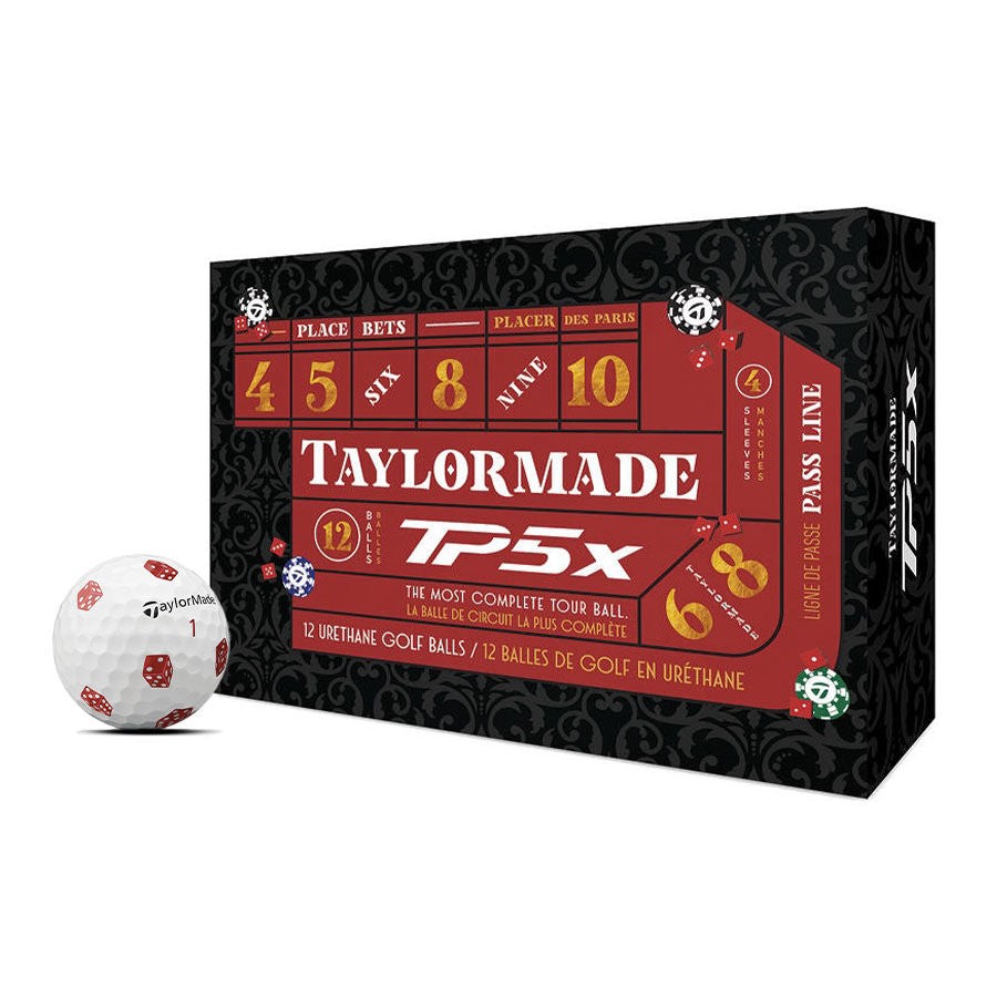 Taylormade 2024 TP5X Pix Dice Golf Balls Dozen Pack