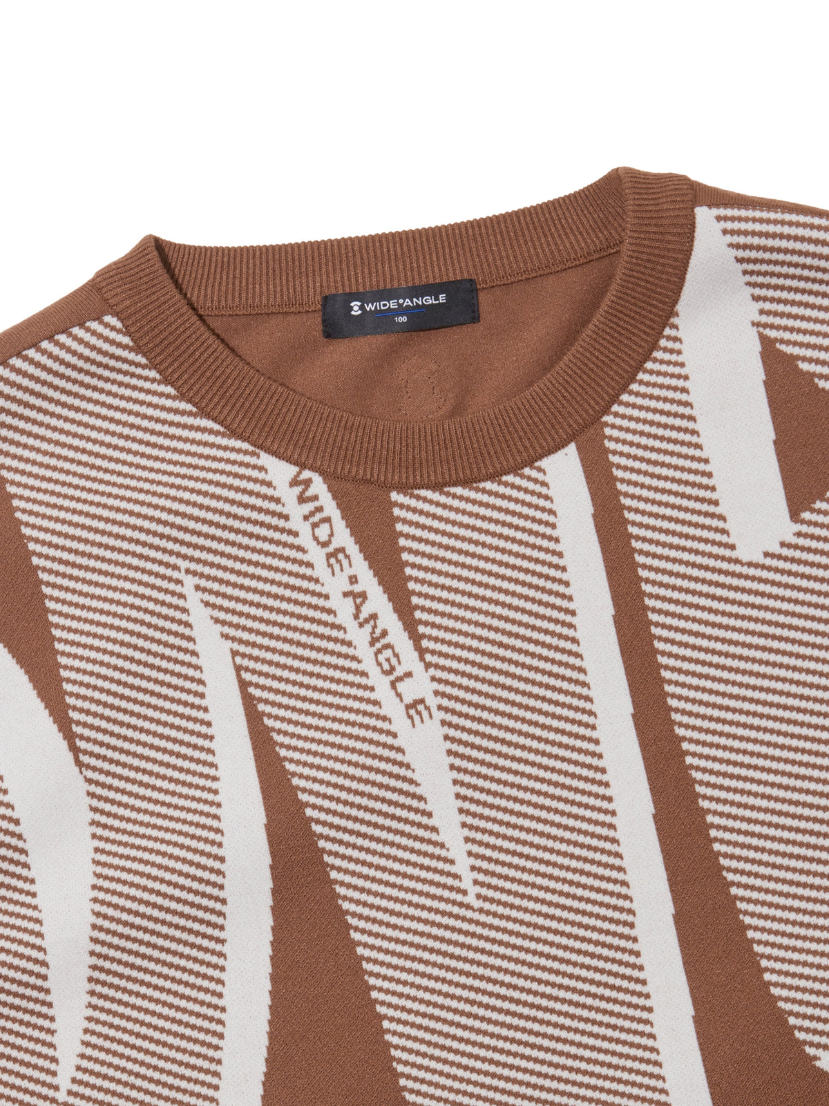 W.ANGLE Men's CO Big Logo Round Sweater Vest