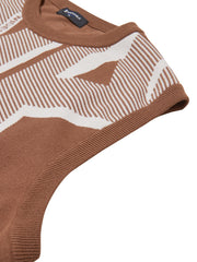 W.ANGLE Men's CO Big Logo Round Sweater Vest