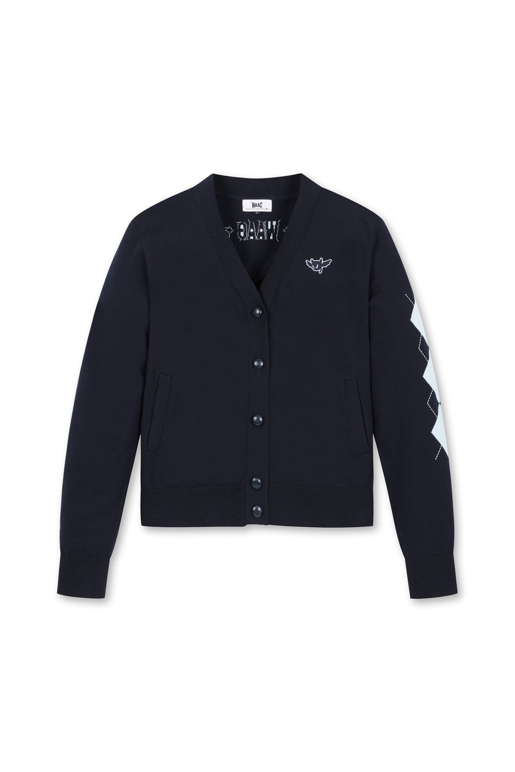 WAAC Women Athletic Argyle Cardigan